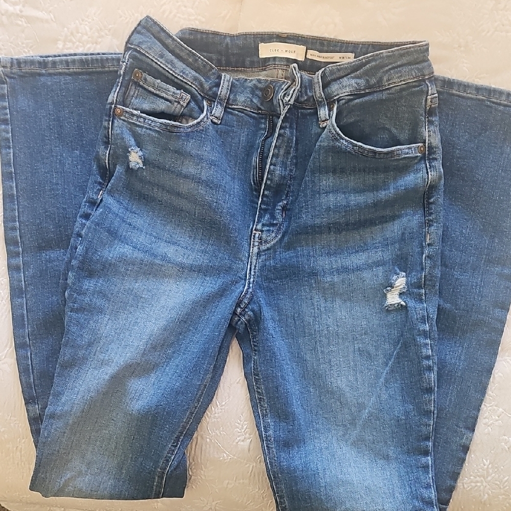 High Rise Blue Jeans - Picture 2 of 4